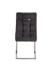 home24 home24 Freischwinger 2er Set Typ A (2er Set) - Dunkelgrau - Flachgewebe & Edelstahl - 48.0 x 96.0 x 64.0 cm in Dunkelgrau