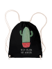 Mr. & Mrs. Panda Stoffbeutel Kaktus Wut mit Spruch in Schwarz