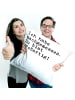 Mr. & Mrs. Panda Sofakissen Ich habe nachgemessen. Du... mit Spruch in Weiß