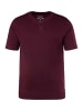 JP1880 Kurzarm T-Shirt in dunkel weinrot