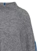 Noisy may Strickpullover mit Stehkragen und Kontrast in Grau