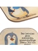 Mr. & Mrs. Panda Tischschoner Pinguin Lolli Design mit Spruch in Weiß