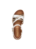 Tamaris Ledersandalen Comfort Weiß