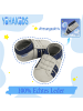 Yihakids Baby Krabbelschuhe aus Leder, weiche Lauflernschuhe mit rutschfester Sohle 
