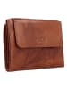 mano Donna Aurona Geldbörse RFID Leder 14 cm in cognac