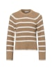 Vila Strickpullover VICasia in braun weiß - 0001