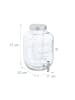 relaxdays Getränkespender in Transparent - 5 Liter