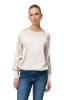 Zero  Satinbluse mit Strickbündchen in French Oak