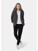 GOLDNER Kurzgröße:  Flausch-Freizeitjacke in Blousonform in anthrazit / silber