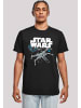 F4NT4STIC T-Shirt Star Wars The Last Jedi X Wing in schwarz