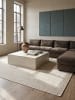 KADIMA DESIGN Teppich flachgewebt Bordüre flachgewebt pflegeleicht Wohnzimmer Flur in Creme