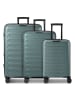 D&N Toronto 4 Rollen Kofferset 3-teilig mit Dehnfalte in teal blue