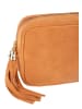 FELIPA Damen Crossbody Bag Aus Leder in Hellkamel