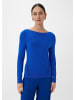 comma Strickpullover langarm in Blau