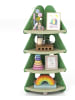 COSTWAY Kinder Bücherregal in Bauform 4-stöckig in Grün