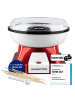 Gourmet Maxx Zuckerwatte-Maschine 500W rot/weiß  Weiß