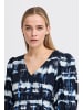 ICHI Kleid IHVARIEL Regular fit in Blue Fossil Ikat aop