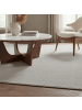 KADIMA DESIGN Teppich Kurzflor Flachgewebe Uni-Design Polypropylen Wohnzimmer in Silber