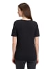 BETTY & CO Basic Shirt mit Rundhalsausschnitt in Schwarz