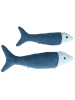 Crochetts 2er-Set Fisch in Dunkelblau – (B)11 x (H)46 x (T)6 cm