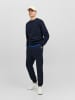 Jack & Jones Basic Sweater Sweatshirt Pullover JJEBRADLEY in Navy