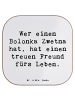 Mr. & Mrs. Panda Untersetzer Spruch Bolonka Zwetna mit Spruch in Weiß