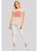 F4NT4STIC Extended Shoulder T-Shirt XOXO Herz Love in Whitesand