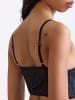 Erlich Textil  Erlich Textil Spitzen Bustier ICONIC LACE BRALETTE TOP in schatten schwarz