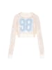 myMo Women Sweater in offwhite light blue