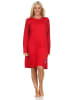 NORMANN Langarm Nachthemd Tiermotiv - 87580 in rot