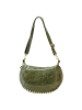 Florence Florence Schultertasche, Umhängetasche Leder grün ca. 32cm