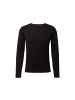 Tom Tailor Feinstrick Basic Pullover Rundhals Sweater in Schwarz-2