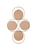 Beliani Dekospiegel LESCAR in Gold - (W) 50 x (H) 80 x (L) 2 cm Vertikal