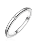 Glanzstücke München Ring Sterling Silber Zirkonia weiß in silber