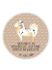 Mr. & Mrs. Panda Rund Magnet Hund Australien Shepherd mit Spruch in Hundeglück