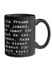 Mr. & Mrs. Panda Tasse Spruch Freund fürs Leben mit Spruch in Schwarz