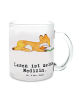 Mr. & Mrs. Panda Große Teetasse Fuchs Lesen mit Spruch in Transparent