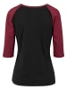 Urban Classics T-Shirts in blk/burgundy