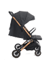 BeBelissimo Kinderwagen, Liegebuggy, Sportwagen,  - 22kg max - Lioni in Schwarz
