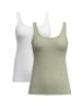 Calida Tank-Top, 2er-Pack in tea green