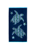 Le Comptoir de la Plage Strandtuch "Wika" in Blau (L)160 x (B)90 cm 
