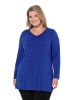 Ulla Popken Longshirt in dunkles saphir