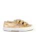 Superga Niedrige Sneakers mit Klettverschluss Straps Klinge Gold
