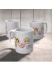 Mr. & Mrs. Panda Henkelbecher Igel Familie ohne Spruch in Grau Pastell