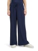 BETTY & CO Stretch-Hose mit Plissee in Navy Blue