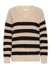 Oxmo V-Ausschnitt-Pullover OXKALA in Natur