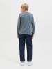 JACK & JONES Junior Langarmshirt JJELOGO TEE LS O-NEC 2 COL JNR in stormy weather