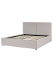 Beliani Doppelbett MOISSAC in Grau/Schwarz - (W) 177 x (H) 108 x (L) 224 cm