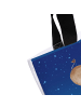 Mr. & Mrs. Panda Tasche Sternzeichen Stier mit Spruch in Sternenhimmel Blau