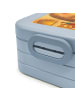 Mr. & Mrs. Panda Snackbox Igel Wein Design mit Spruch in Blau Pastell
